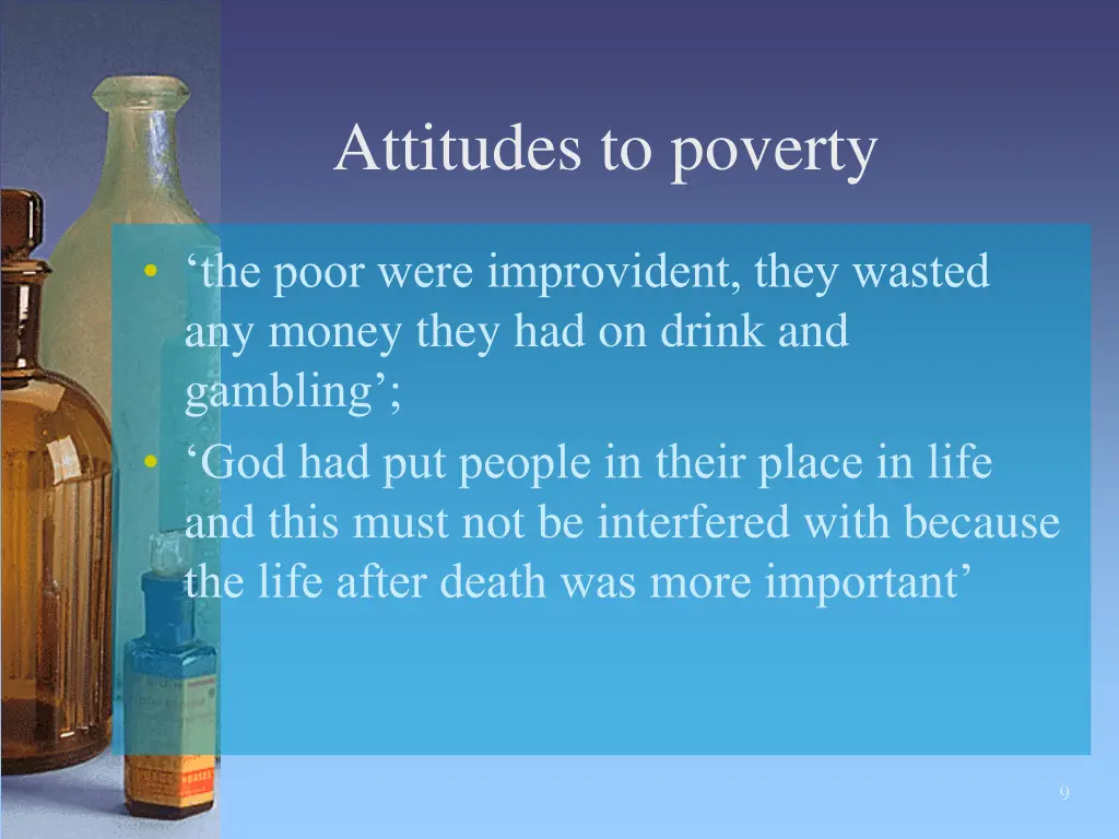 attitudes to poverty