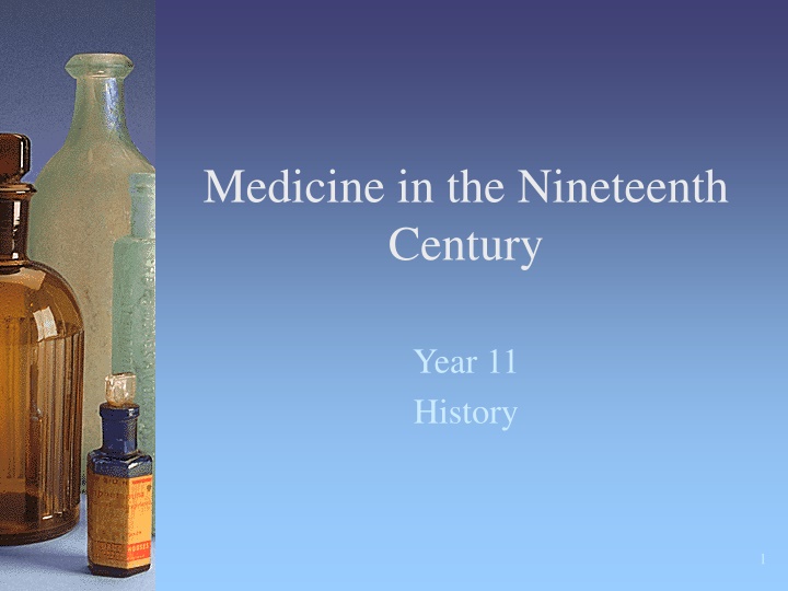 medicine in the nineteenth century