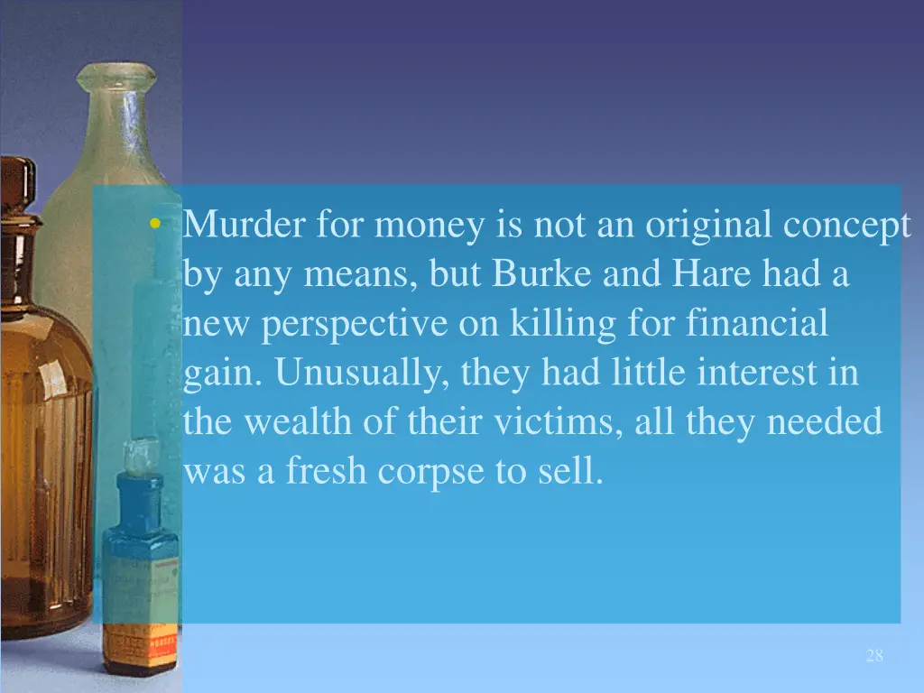 murder for money is not an original concept