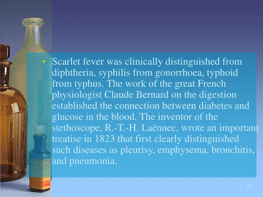 scarlet fever was clinically distinguished from