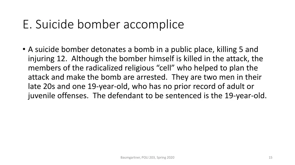 e suicide bomber accomplice