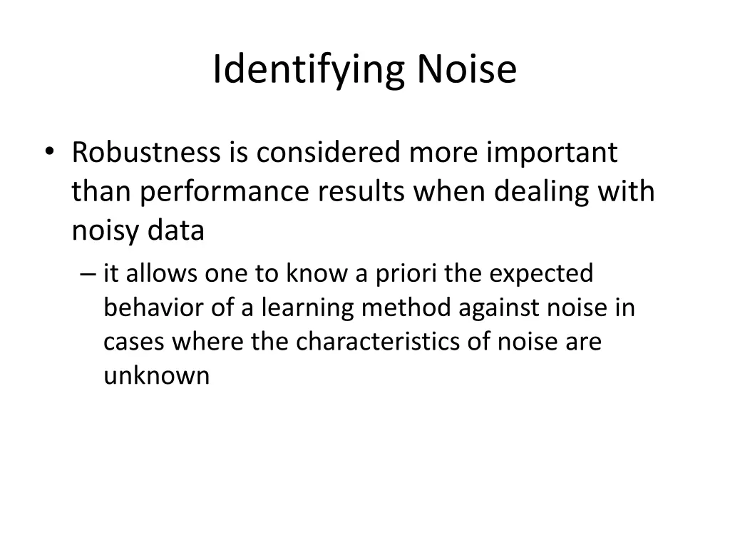 identifying noise 2