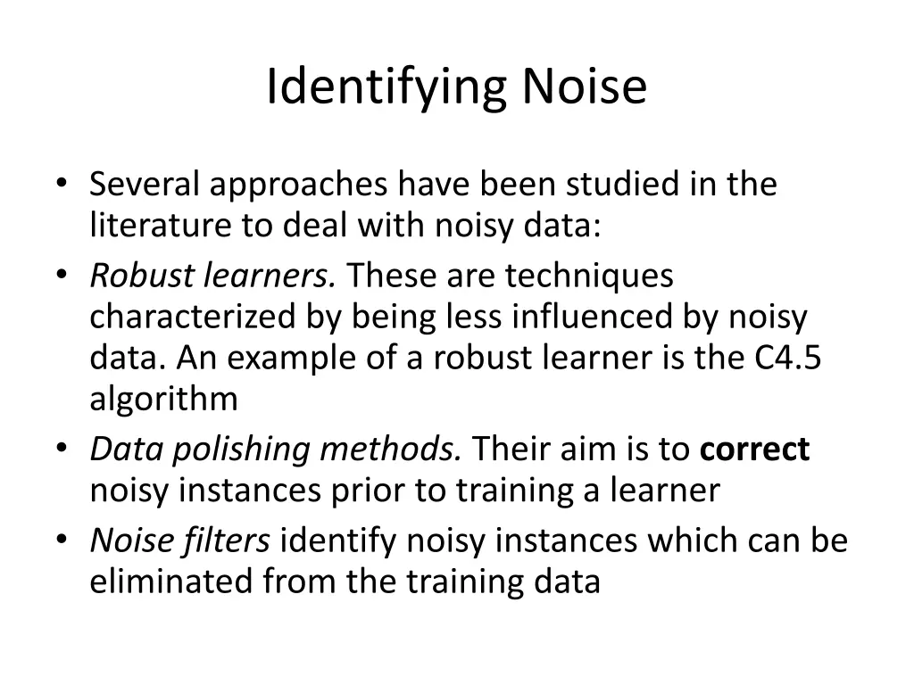 identifying noise 3