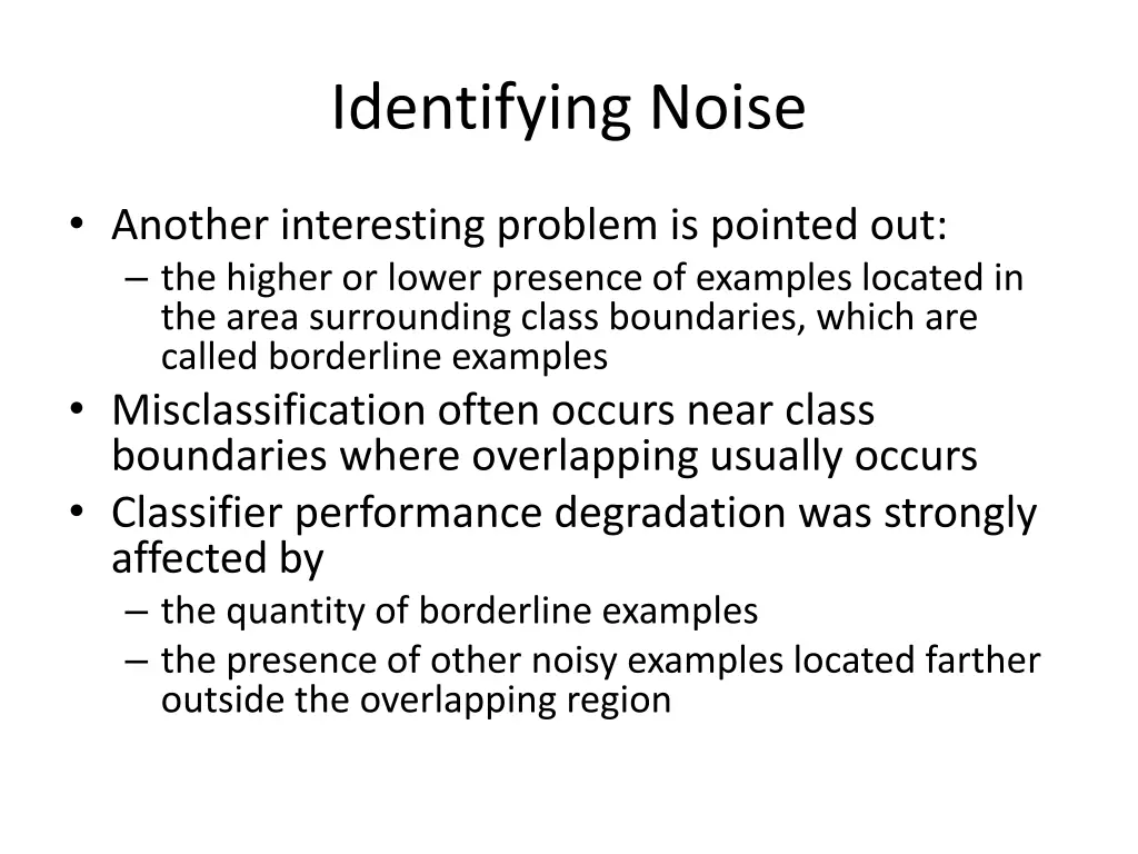 identifying noise 6