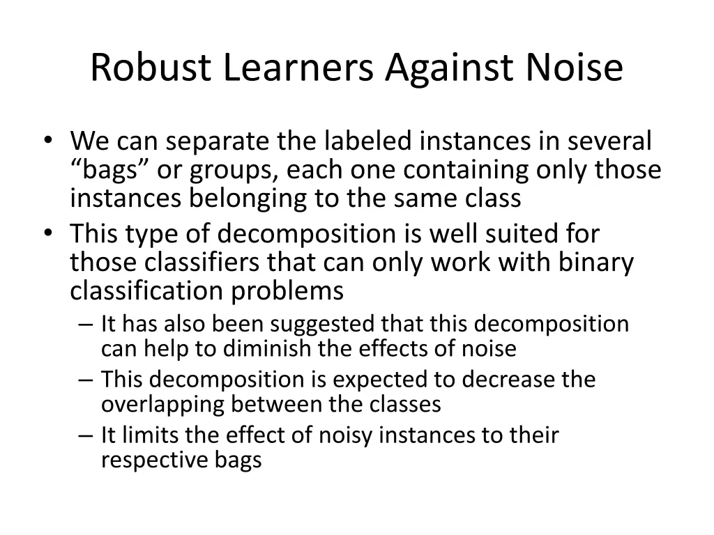 robust learners against noise 3