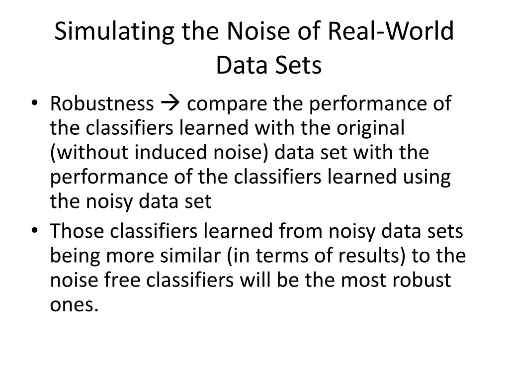 simulating the noise of real world data sets 2