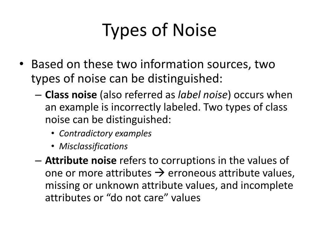 types of noise 1