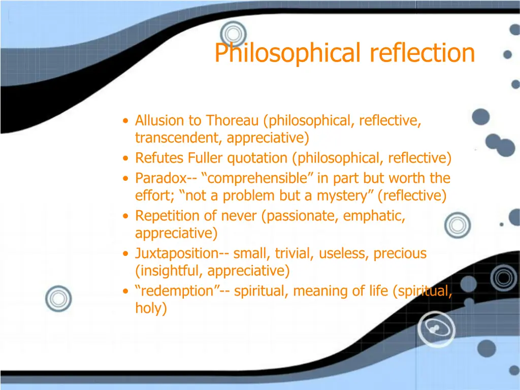 philosophical reflection