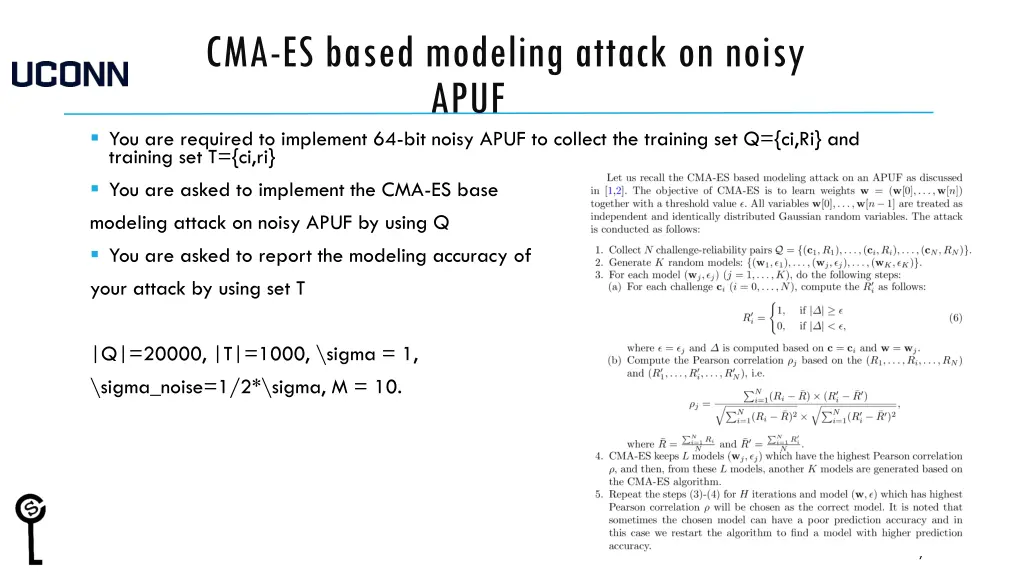 cma es based modeling attack on noisy apuf