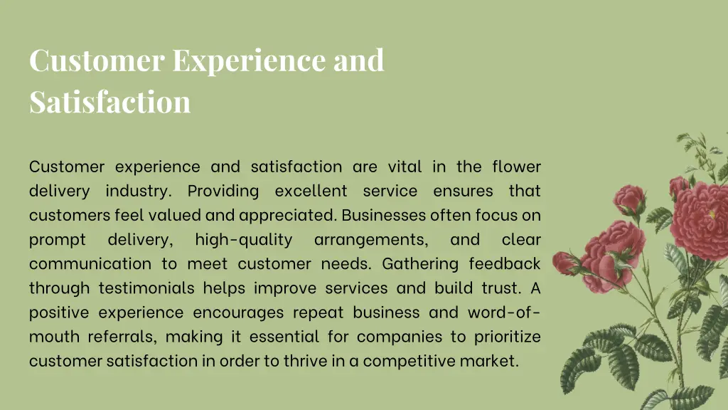 customer experience and satisfaction