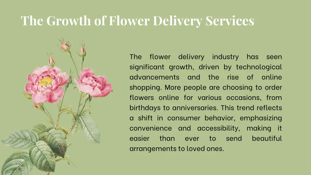 the growth of flower delivery services