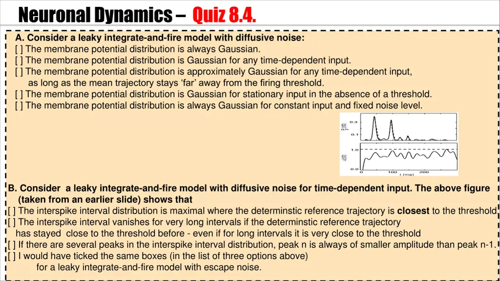 neuronal dynamics quiz 8 4