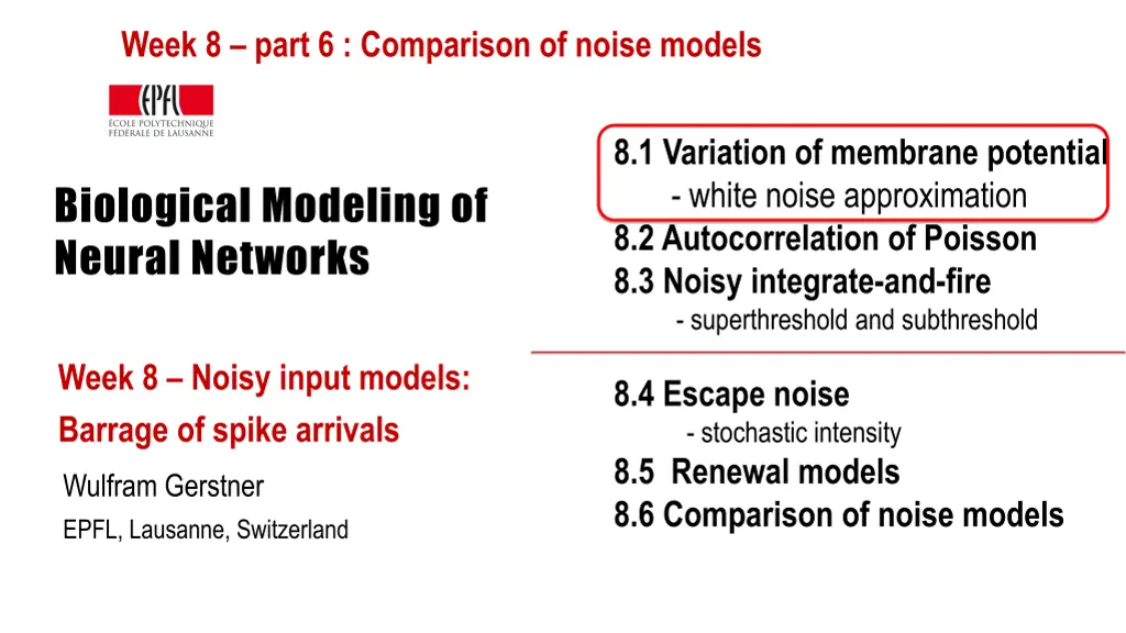 week 8 part 6 comparison of noise models