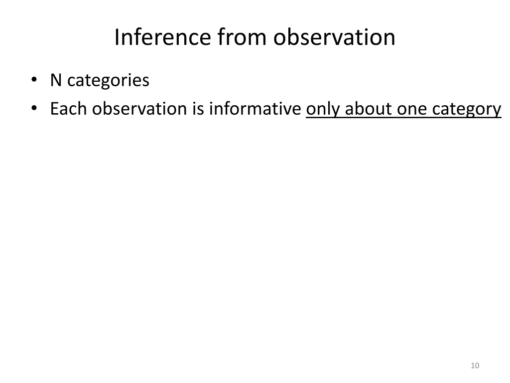 inference from observation