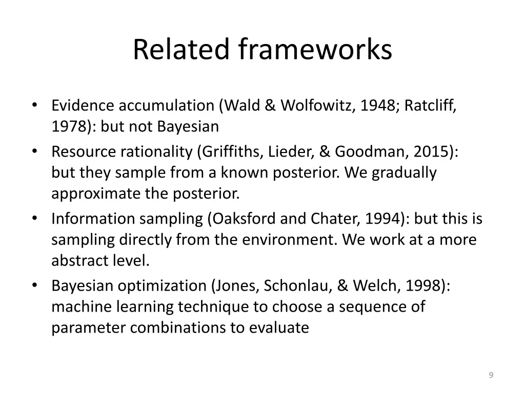 related frameworks 3