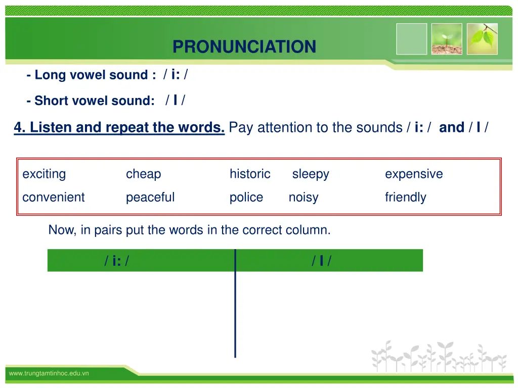 pronunciation