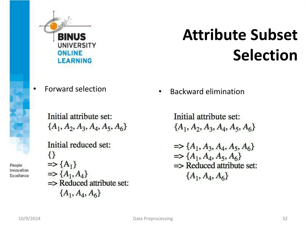 attribute subset selection 1