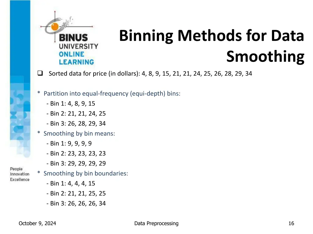 binning methods for data