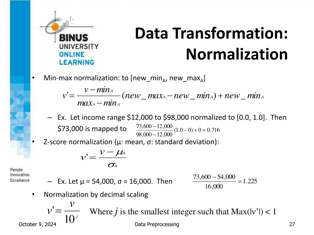 data transformation normalization