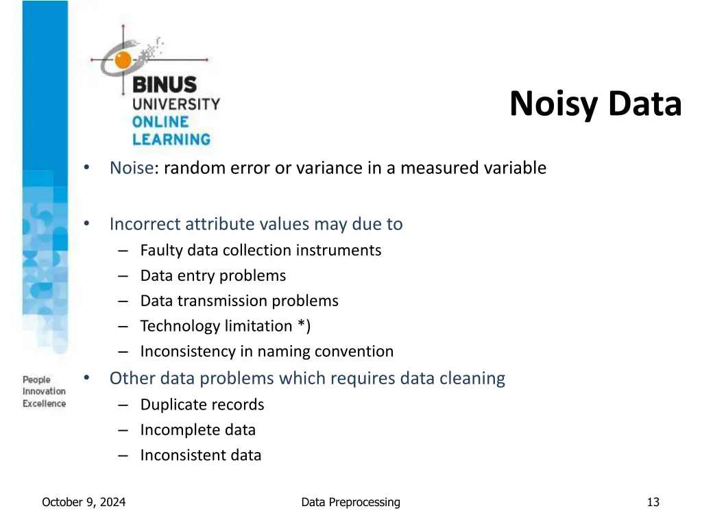 noisy data