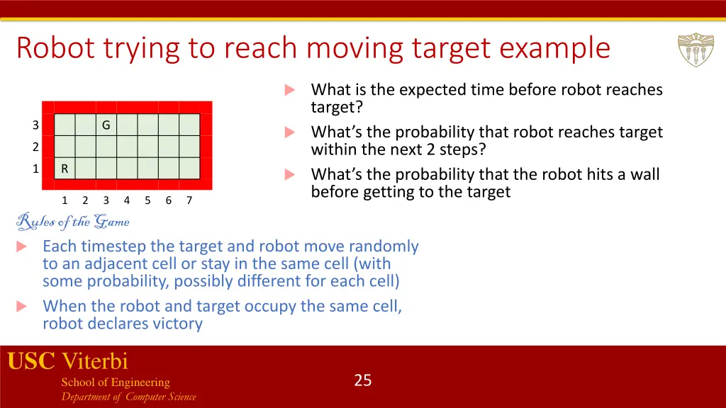 robot trying to reach moving target example