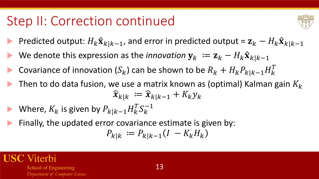 step ii correction continued