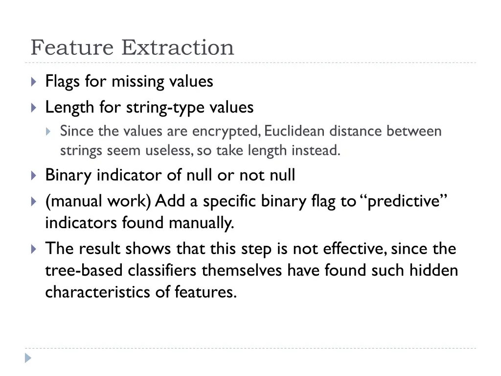 feature extraction