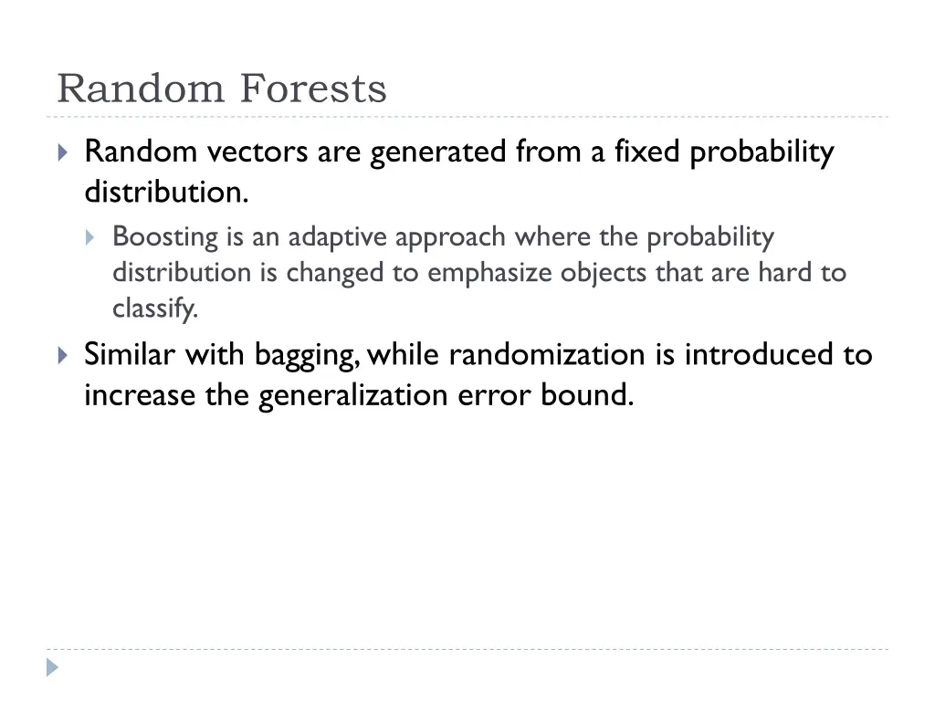 random forests