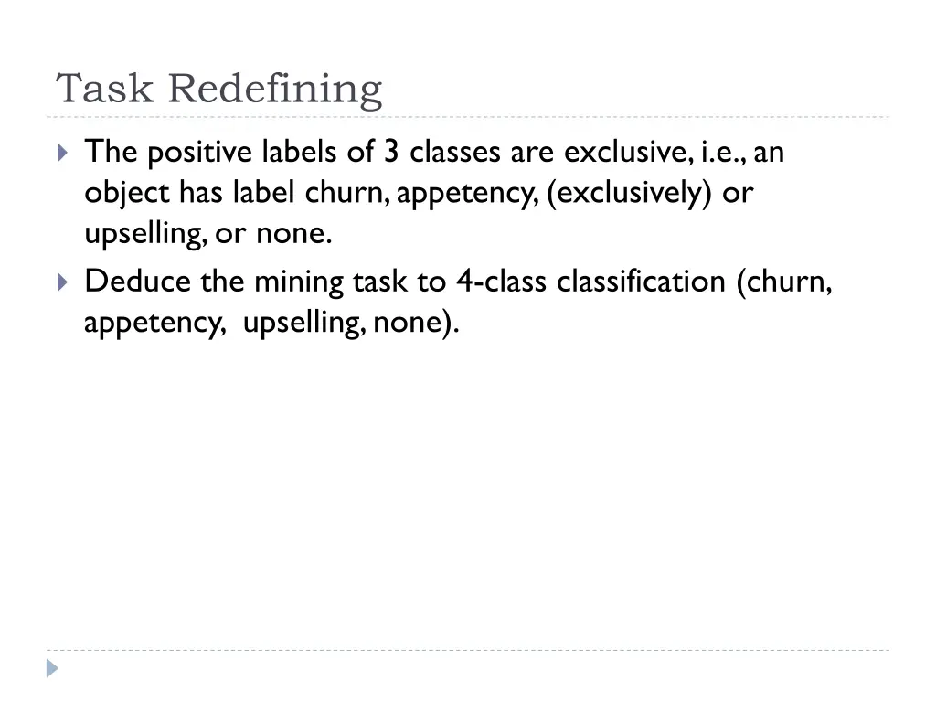 task redefining