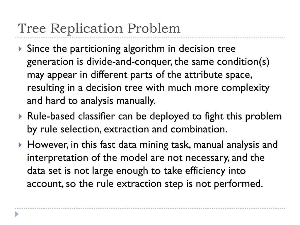 tree replication problem