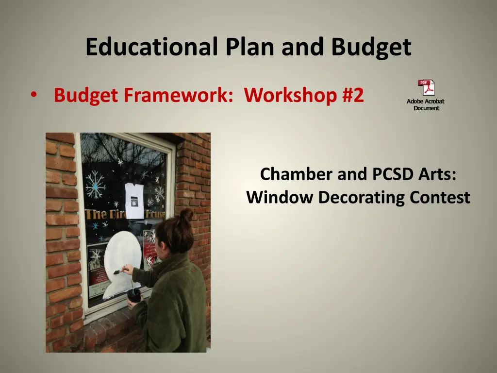 educational plan and budget