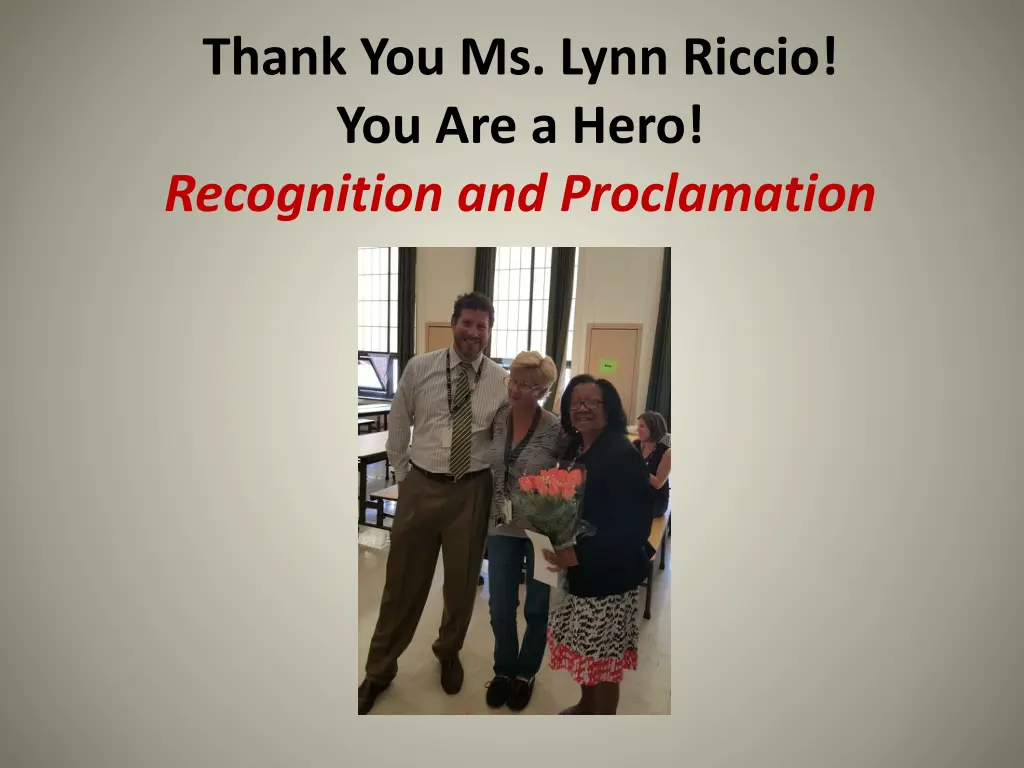 thank you ms lynn riccio you are a hero