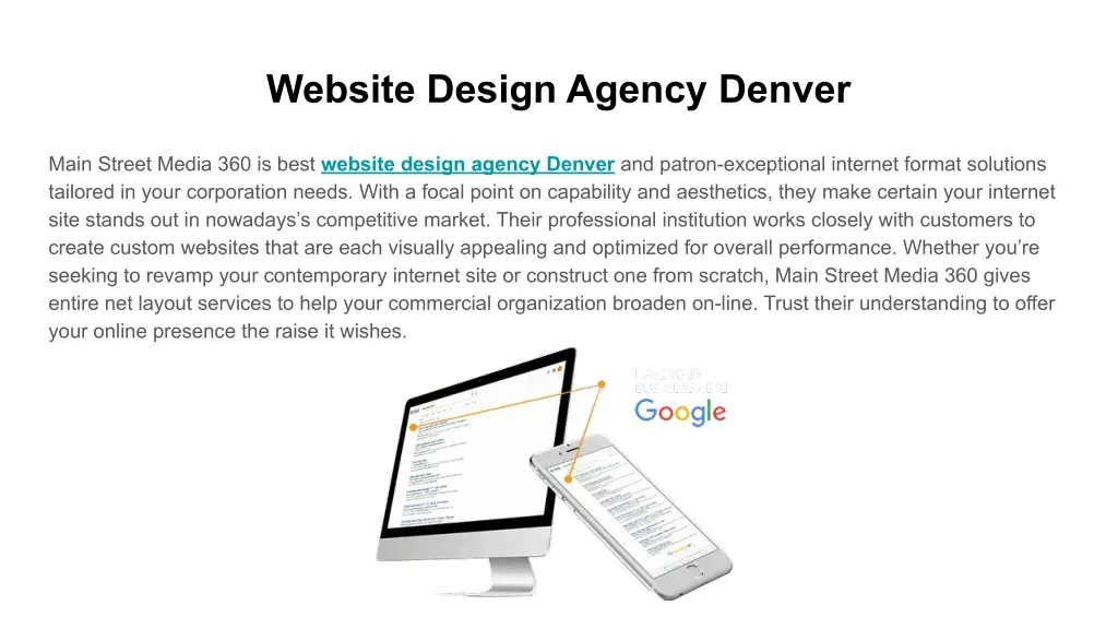 website design agency denver