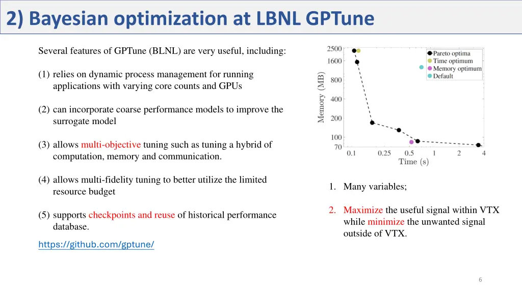 2 bayesian optimization at lbnl gptune