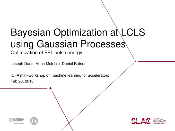 bayesian optimization at lcls using gaussian