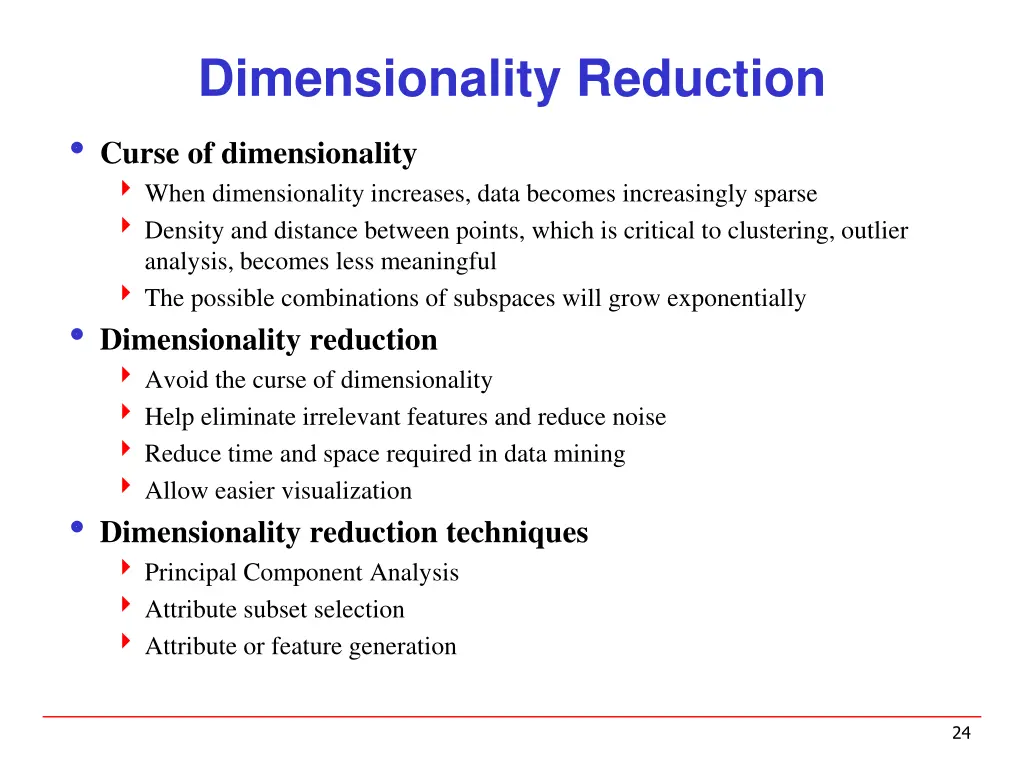 dimensionality reduction