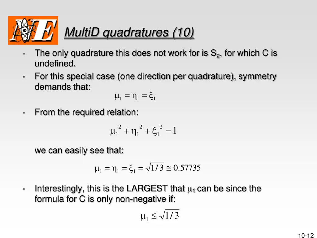 multid quadratures 10