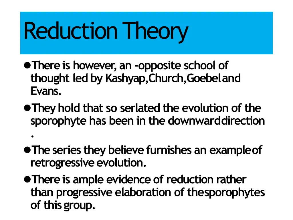 reductiontheory