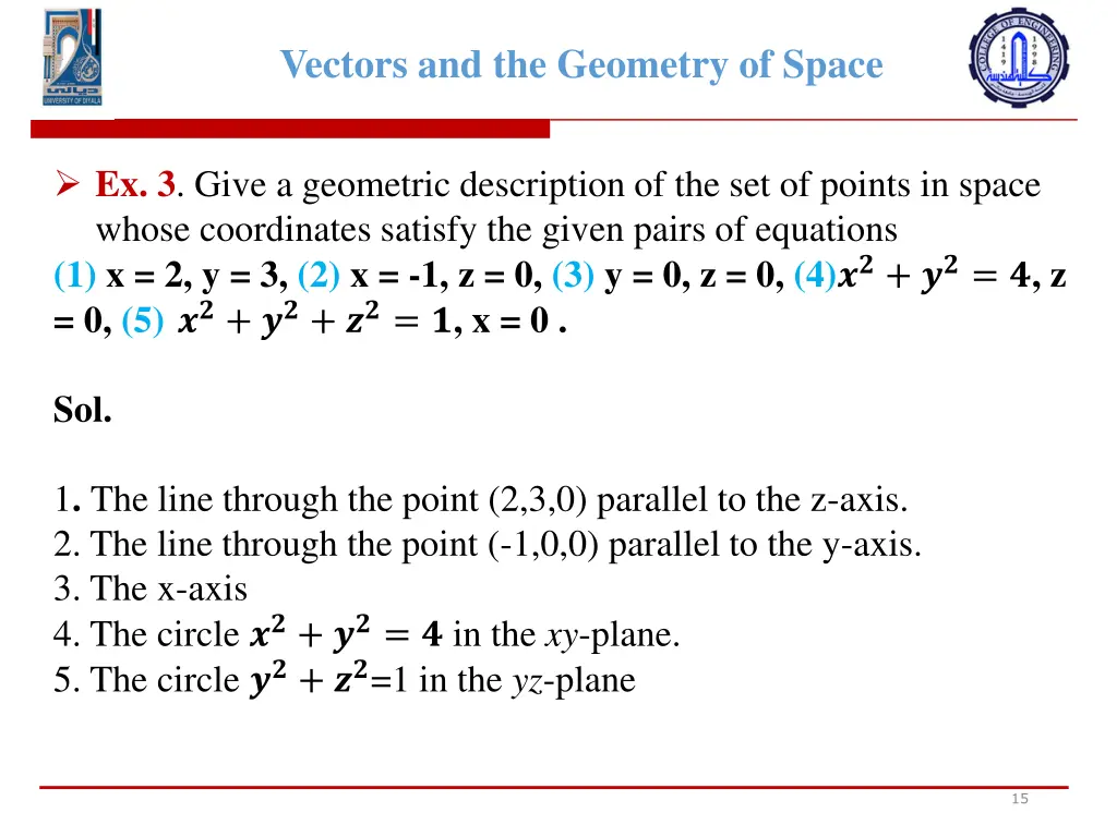 vectors and the geometry of space 13