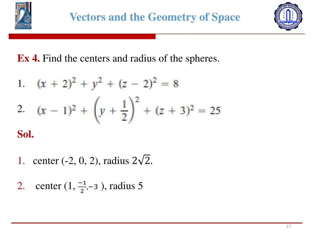 vectors and the geometry of space 15