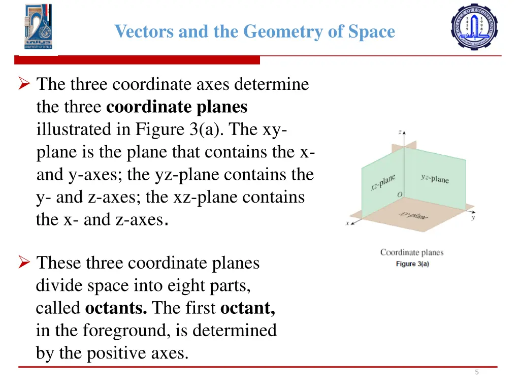 vectors and the geometry of space 3