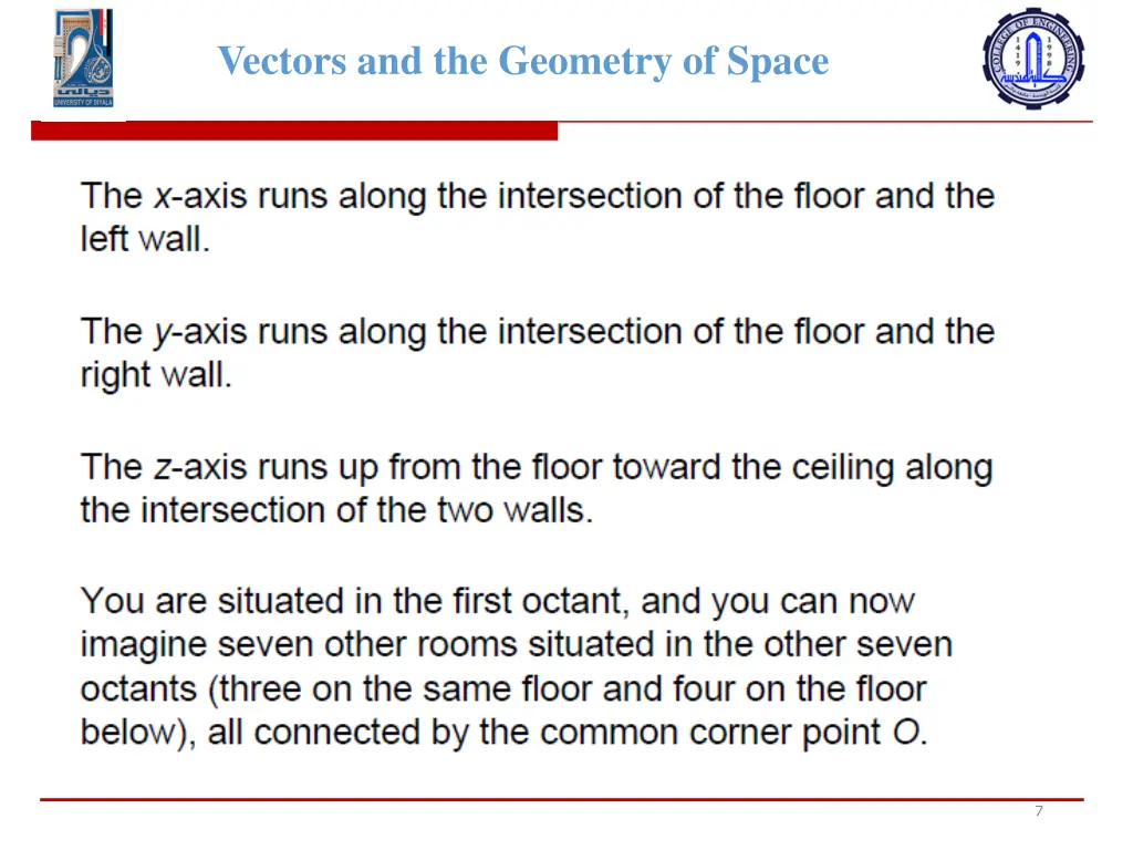 vectors and the geometry of space 5