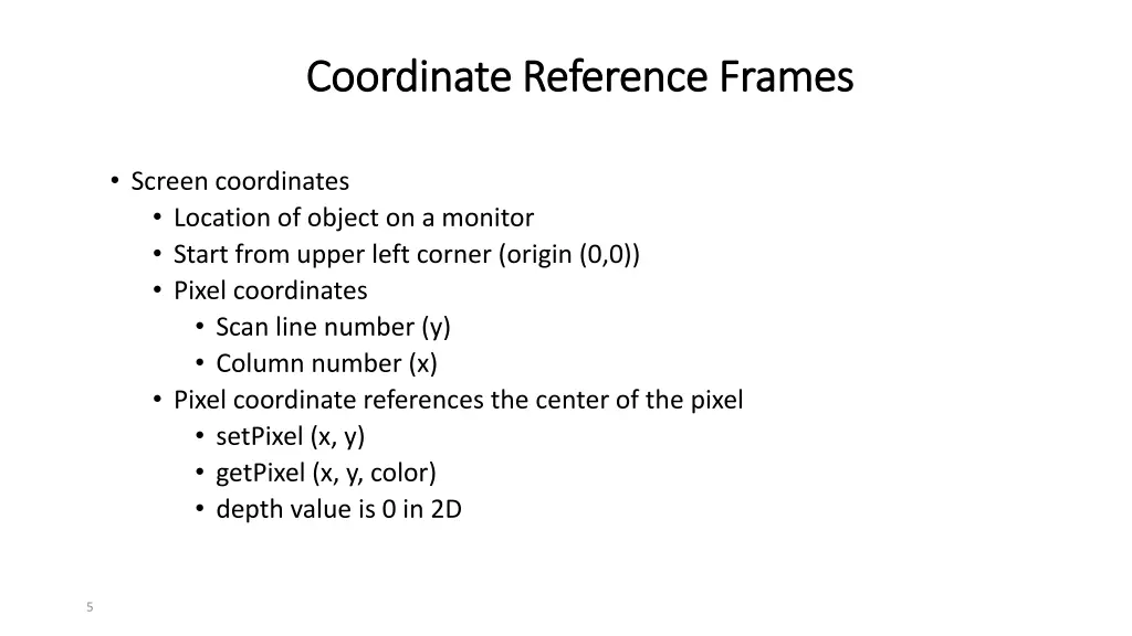 coordinate reference frames coordinate reference 2