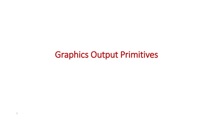 graphics output primitives graphics output