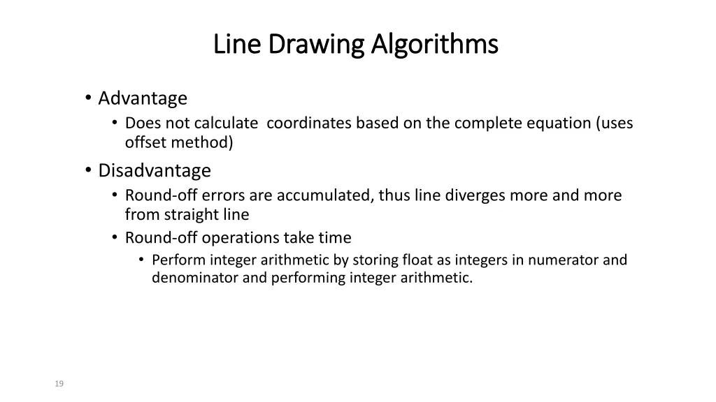 line drawing algorithms line drawing algorithms 3