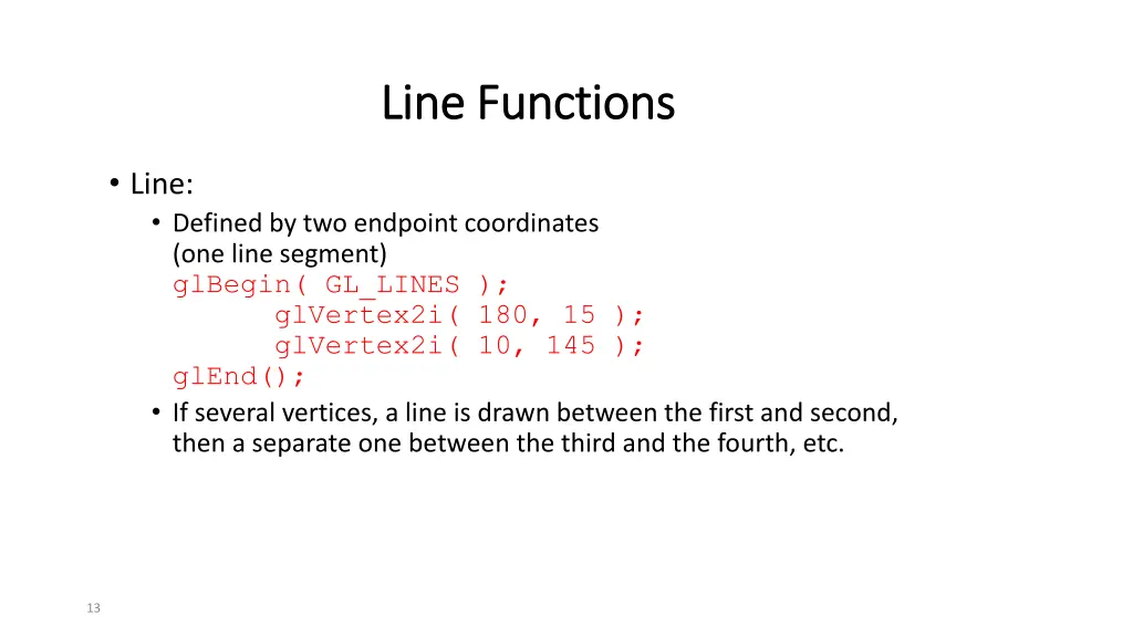 line functions line functions