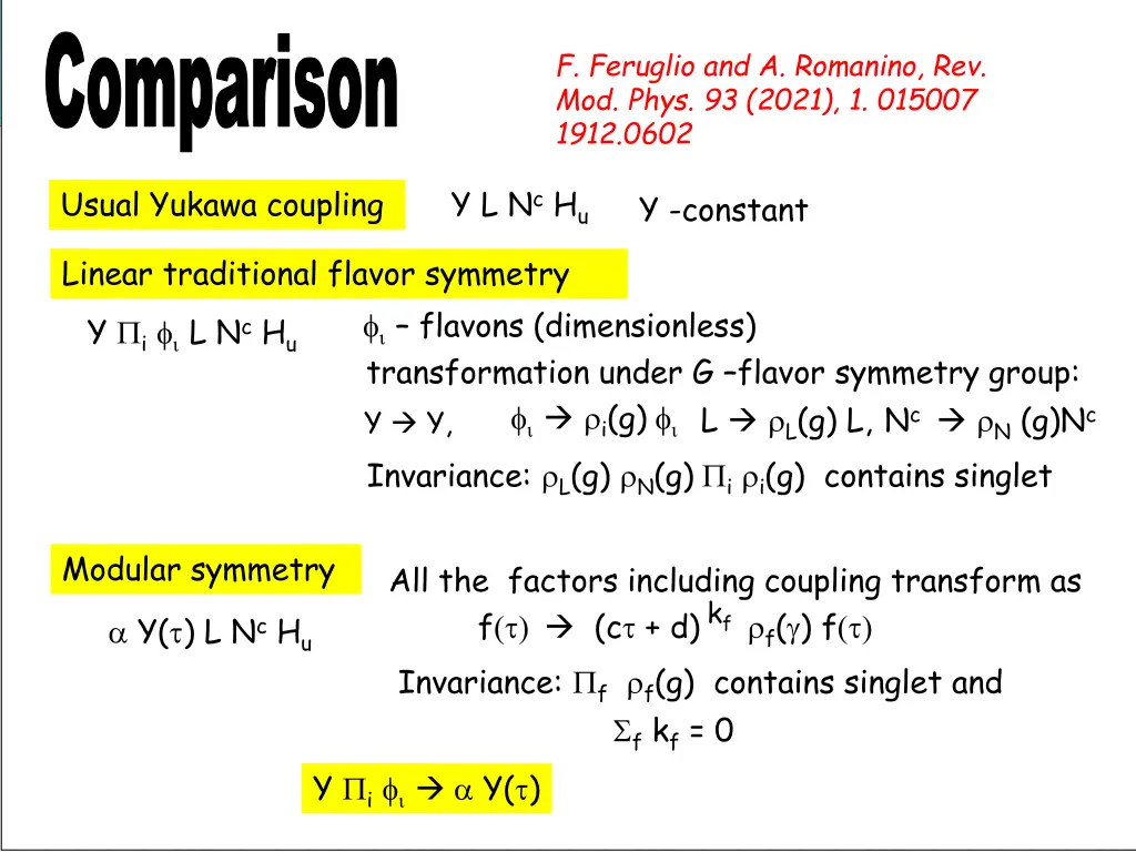 comparison