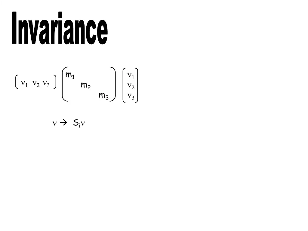 invariance