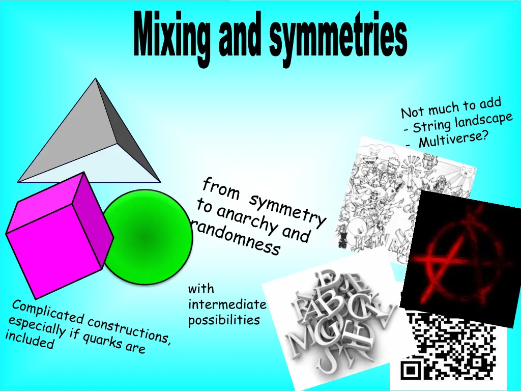 mixing and symmetries