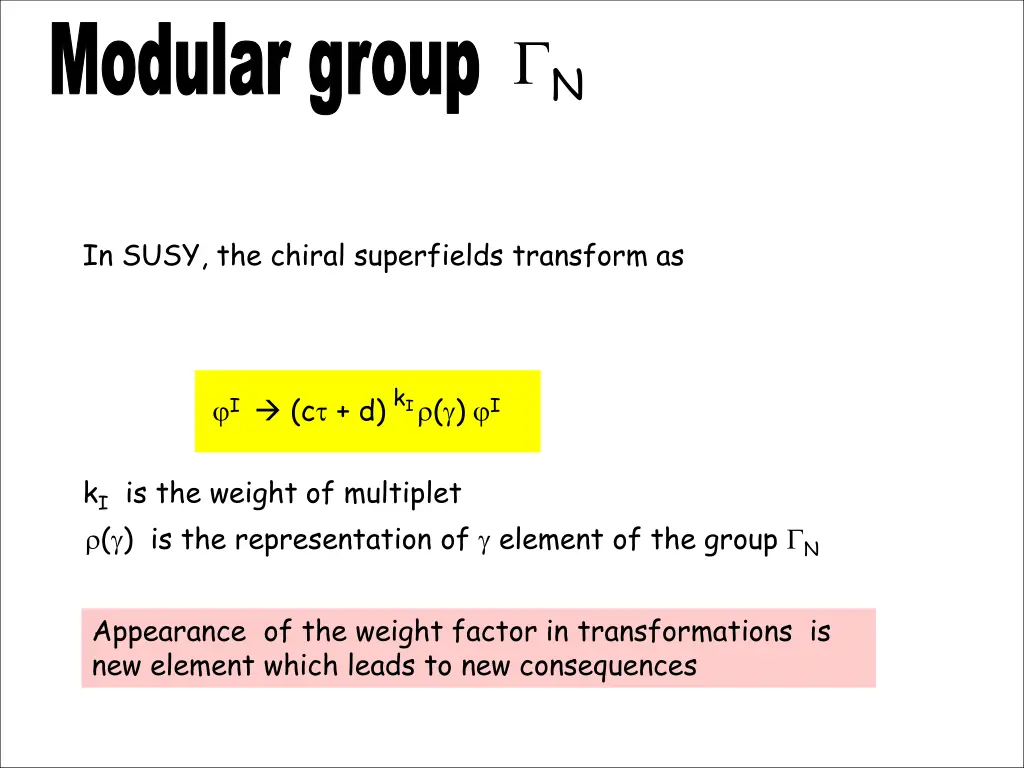 modular group